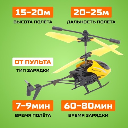 The helicopter radio -controlled "cool turn", yellow color-3