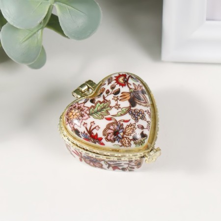 Casmic Coramics Heart "Flower Wooden" 4,1x4.2x2.4 cm