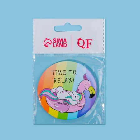 Mirror "Relax", D = 7.5 cm, multi -colored-5