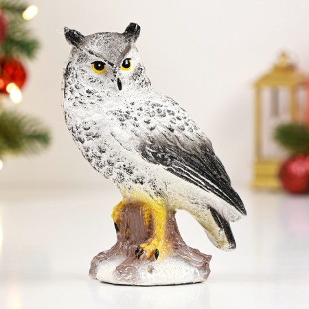 Garden figure "Owl Polar" 17x11x8cm-3