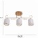 Alet chandelier 3x40W E27 Gold Model: 2800430