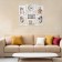 Wall watches with photo frames "Family", silent, 45 x 37 cm, D-11.5 cm, aa