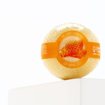 Bathtub bomb, 120 g, honey aroma, beauty pantry-2