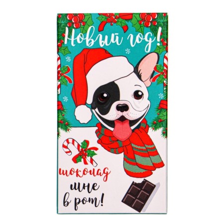 New Year. Milk chocolate "New Year, chocolate to my mouth", 27 g