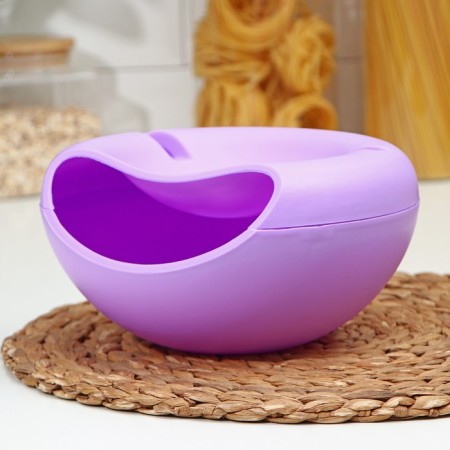 Plastic plate for seeds and nuts "PLETER", 20 × 11 cm, with a stand for the phone, color mix-8