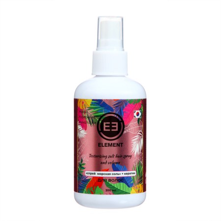 Sea salt spray (salt+keratin) for hair, 200 ml