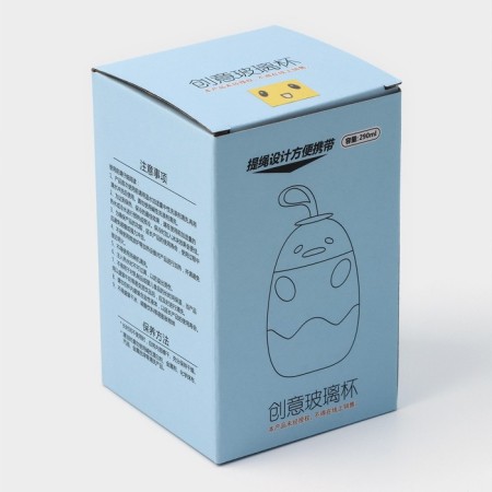 Water bottle in the silicone cover "Tsyplenok", 290 ml, yellow color-5