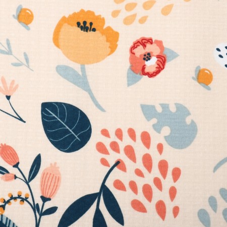 Facial towel "Flower Field" 45x90 cm, 100% HL, waffle leaf-3