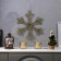 LED figure "Snowflake" 40 cm, metal, AAX3 batteries (not in the kit), a glow of warm white