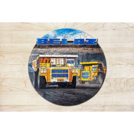 Wooden figured puzzle EWA "BELAZ", 28 × 28 cm-3