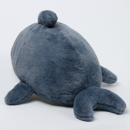 Soft toy "Cat" in a shark costume, 48 cm, gray color-6