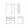 Mirror Comfort Comfort Amsterdam 75 for the bathroom, white color