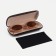 Case for glasses on a cracker, black/gold color
