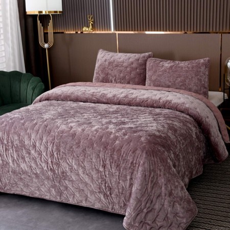 Set: cover 240x260 cm, pillowcase 50x70 cm - 2 pcs, color ash -cutting color-1