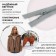 Lightning "Spiral", No. 5, detachable, automatic lock, 80 cm, light gray color