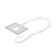 Badge-carman horizontal, (external 1100 x 74 mm), internal 90 x 54 mm, light gray, with a tape stiff-circo