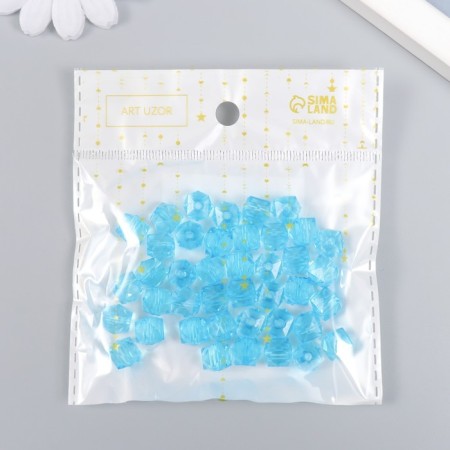 Busins ​​Plastic "Crystal Multicapon. Blue" Transparent set of 20 g 1x1x1 cm-3