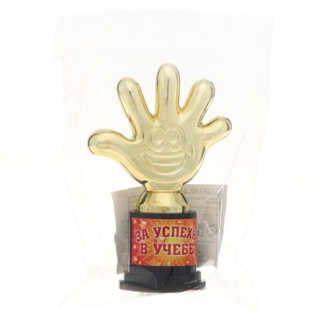 The award figure “For success in study”, five, goblet, plastic, gold, 6.5 x 10.5 x 4 cm.-6