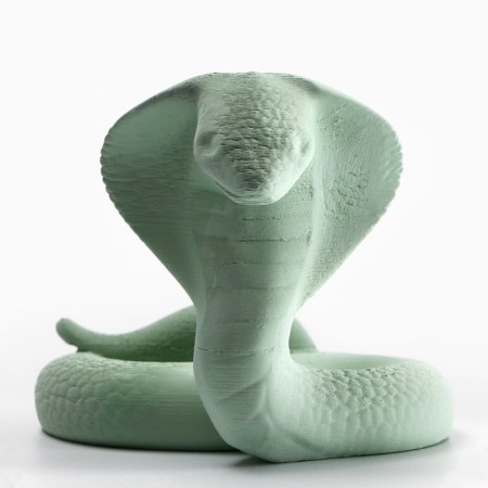 New Year's phone stand "Cobra", for the New Year, Green, 8.5 x 7.5 cm-2