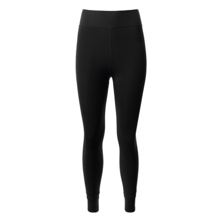 Women's microfiber leggings with fleece 600 den a, black color, size 4