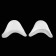 Separates on the toes, breathing, silicone, 9 × 9 cm, pair, white color
