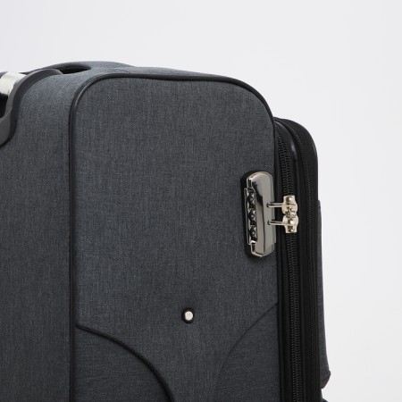 Big suitcase 28 ", lightning department, code castle, 3 wheels, 2 outer pockets, color gray color-4