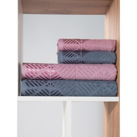 A set of terry towels Sunset & Twilight, size 50x80 cm-2 pcs, 70x130 cm-2 pcs, multicolor 1024-1