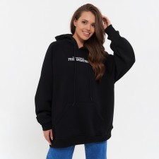 Female sweatshirt, black color, size 42-46 (One size)