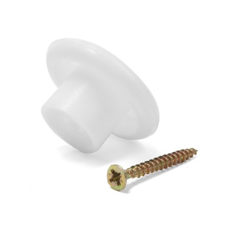 Furniture handle plastic, d = 35, white-6