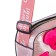 Children's bag with a zipper, 6x11x13 cm, adjustable belt, pink mix