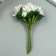 Flowers for decorating "inflorescence" snow -white 1 bouquet = 12 colors 8.5 cm