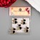 Decor for creativity metal, enamel, rhinestones "kittens" gold 1.9x1.8 cm