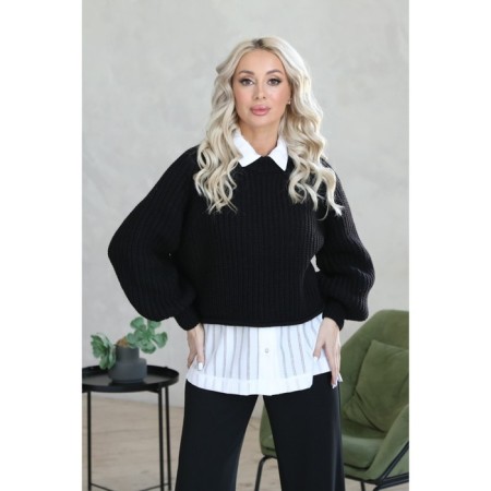 Women's sweater wisell, size 44, black color-5