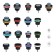 A set of instruments for testing pressure in the radiator Rossvik EK000013476, 28 items