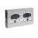 Electric tile Luazon LHP-005, 2 burners, 2000 watts, heater disk, white