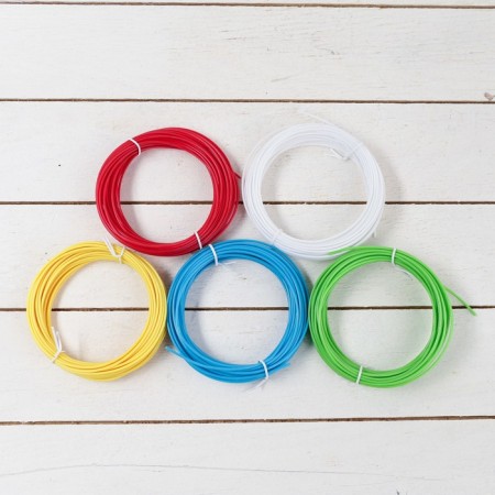 Luazon PLA-5 plastic, for 3D pen, 5 colors of 10 meters-2