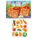 Developing Velcro game. Sorter "Fruits and Vegetables"
