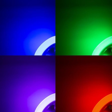 Light device "Musical plate" 23 cm, E27, speaker, remote control, glow RGBW-1