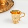 Set of wine jug, 6 glasses and tray "Istanbul. Medallion and patterns" Gold