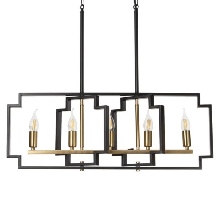 Chandelier 2739/5 E14 40W black and gold 29.5x7.8x25-97 cm Bayerlux-4
