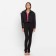 Women's shirt shortened with cuts Mist: Denim R.44, Black