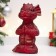 The piggy bank "Little Dragon" 10x8x16cm, red with gold