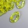 Decor for creativity plastic "Ring for the chain" transparent yellow set 25 pcs 2.3x1.65 cm