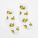 Women's terry socks "duck", white color, size 23-25