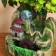 Fountain "House under a tree in the mountains" 29x16 cm (with backlight)