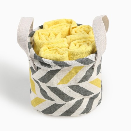 Set of terry decorative napkins Ethel "Handmade" 30x30CM-5pcs, 100% cotton-4
