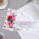 Money envelope "Happy Birthday!" glitter, pink roses, 8.3x16.7 cm