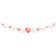 Girland "Happy Wedding Day!" Pigeons, 350 cm