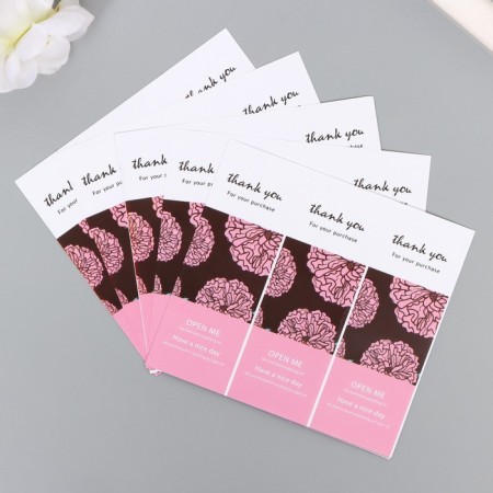 Sticker paper Gratitude "buds" set of 50 pcs 9x3 cm-2