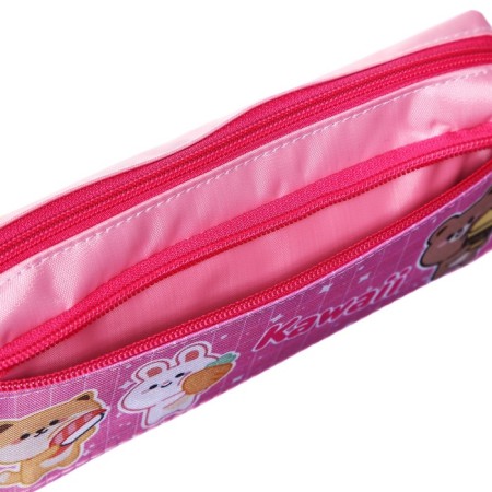 Soft pencil case, 2 departments, 90 x 200 x 40 mm, voluminous, K-11 Kawaiii 2023-2